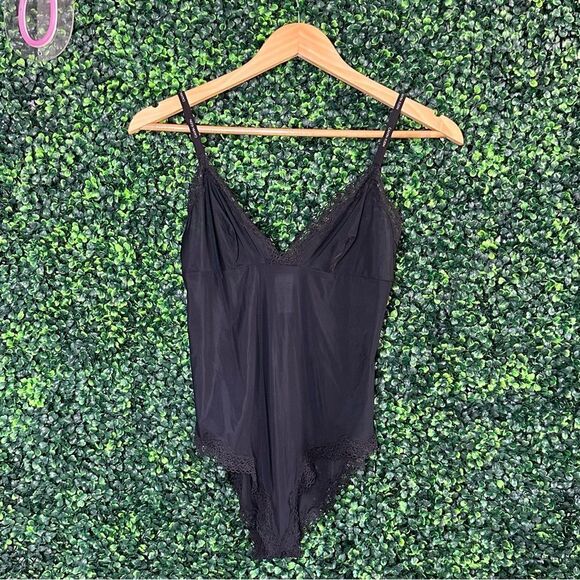 Calvin Klein Black Lace Bodysuit Sz S - Picture 1 of 7
